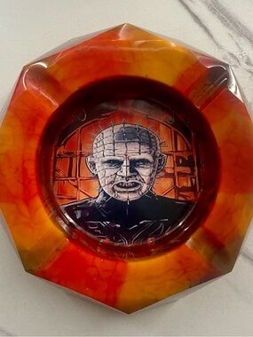 Hellraiser Pinhead Resin Ashtray Custom Horror Movie Handmade Gift Collectible
